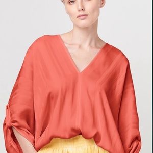 New Tina+Jo Striped Satin Sleeve Kimono. S